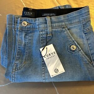 Curve Appeal Women's Light Blue Flare Jeans